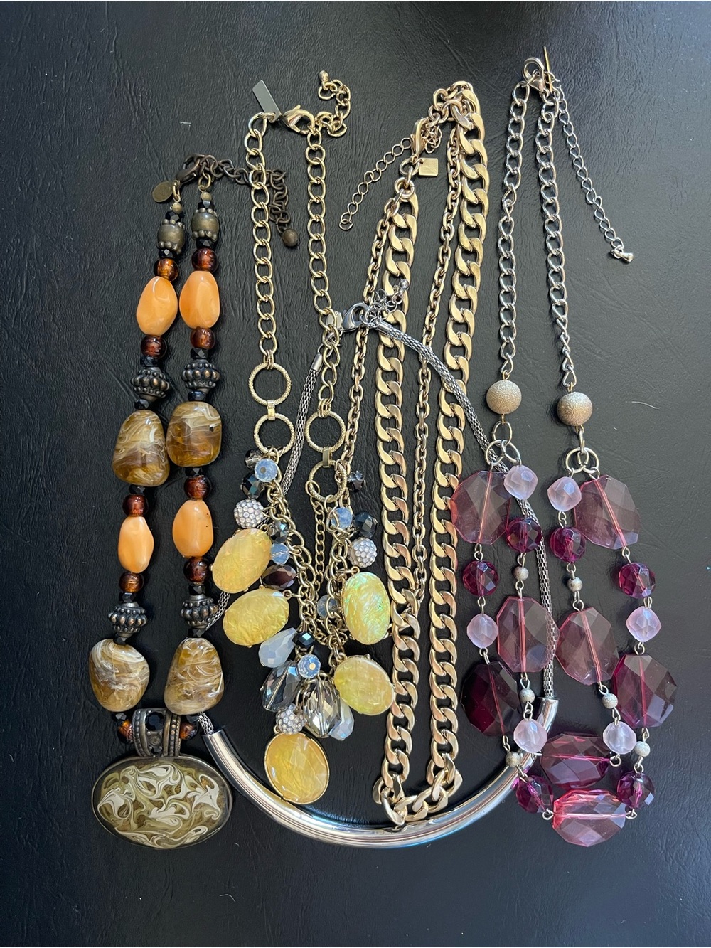 5 statement necklace.